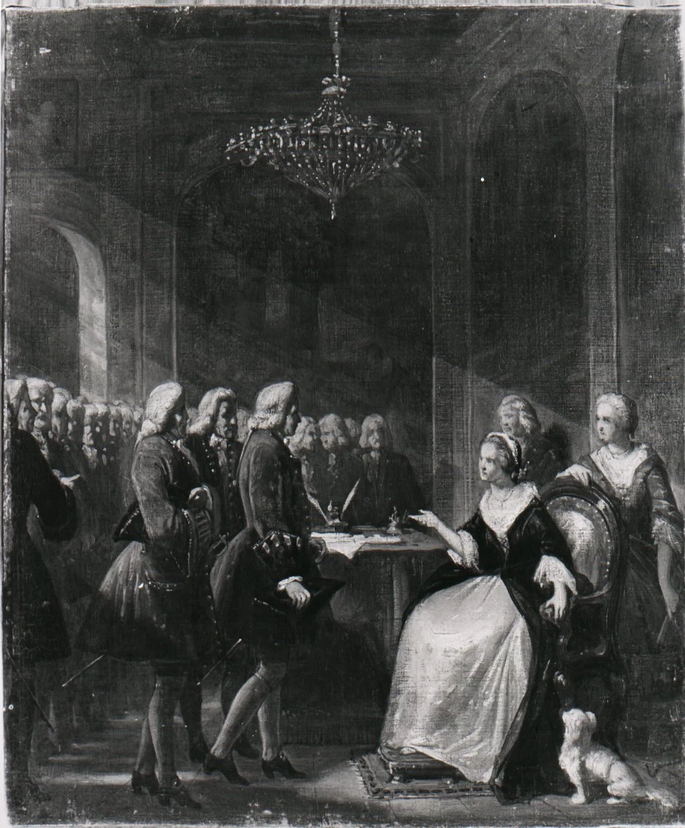 Una delegazione di mercanti fa visita alla governante - Amsterdam Museum